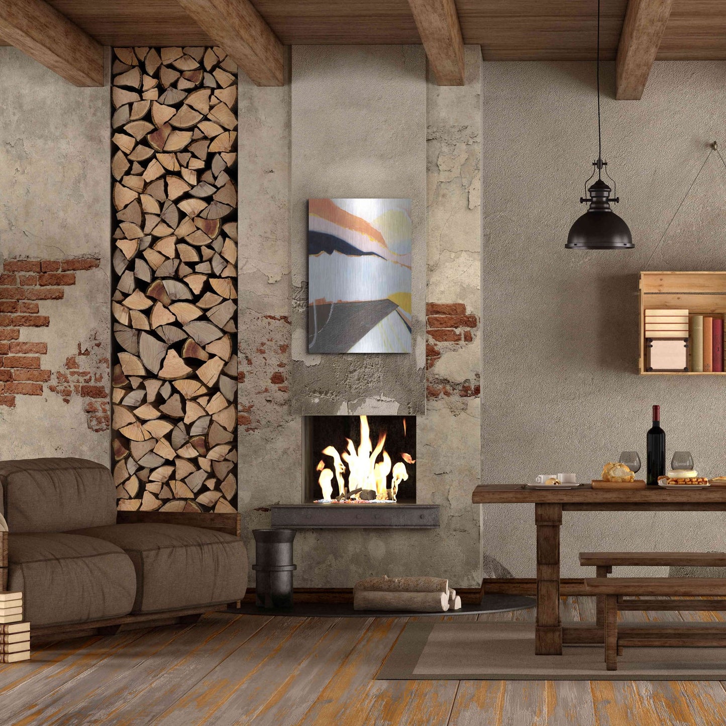 Luxe Metal Art 'Desert Candy I' by Grace Popp, Metal Wall Art,24x36