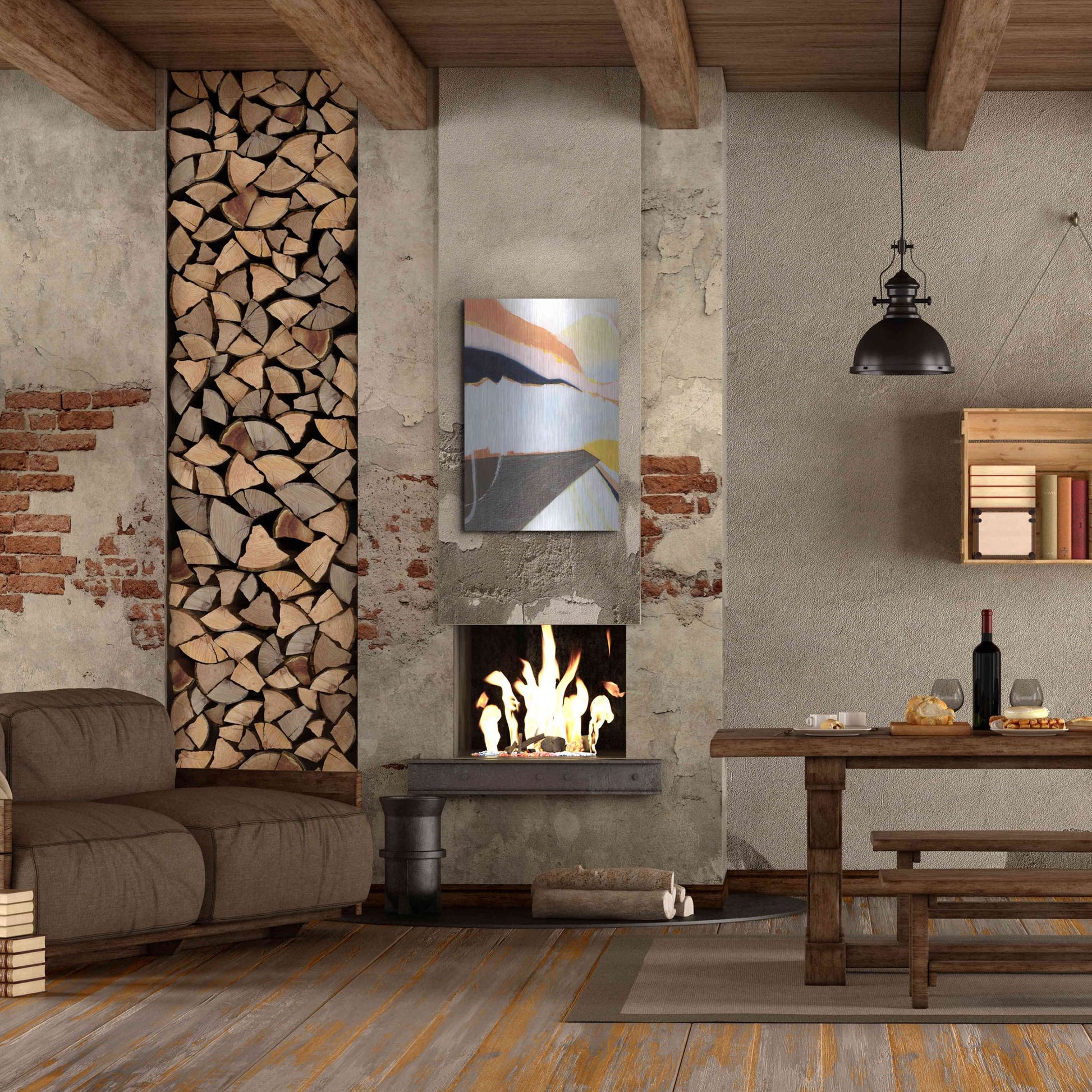 Luxe Metal Art 'Desert Candy I' by Grace Popp, Metal Wall Art,24x36