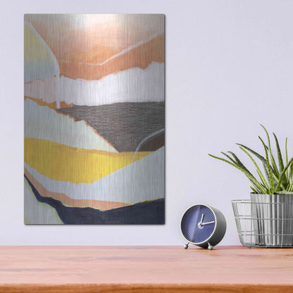 Luxe Metal Art 'Desert Candy II' by Grace Popp, Metal Wall Art,12x16