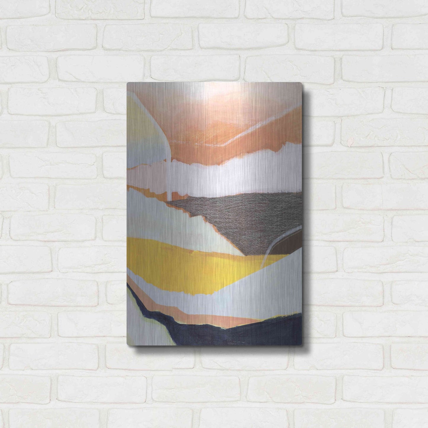 Luxe Metal Art 'Desert Candy II' by Grace Popp, Metal Wall Art,16x24