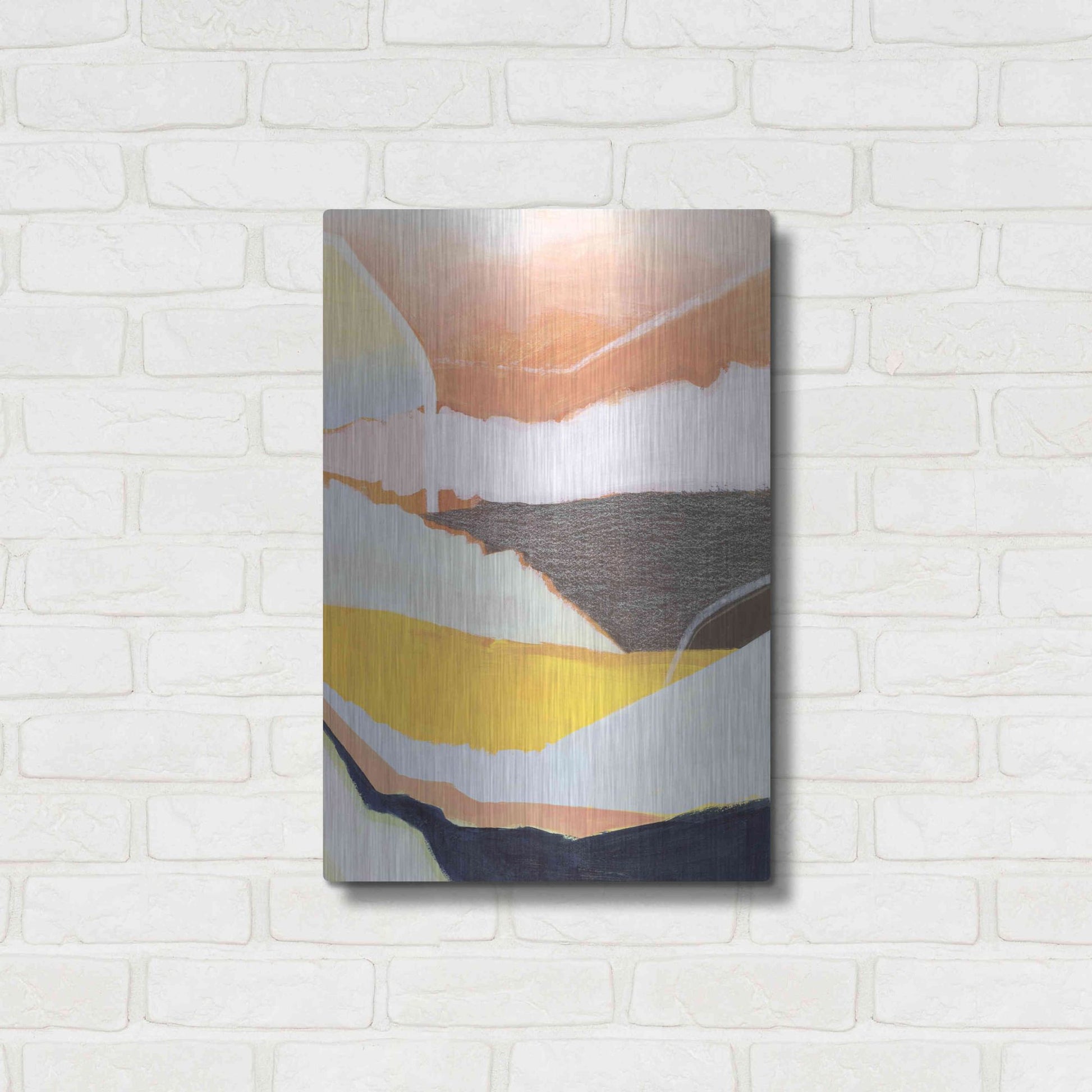 Luxe Metal Art 'Desert Candy II' by Grace Popp, Metal Wall Art,16x24