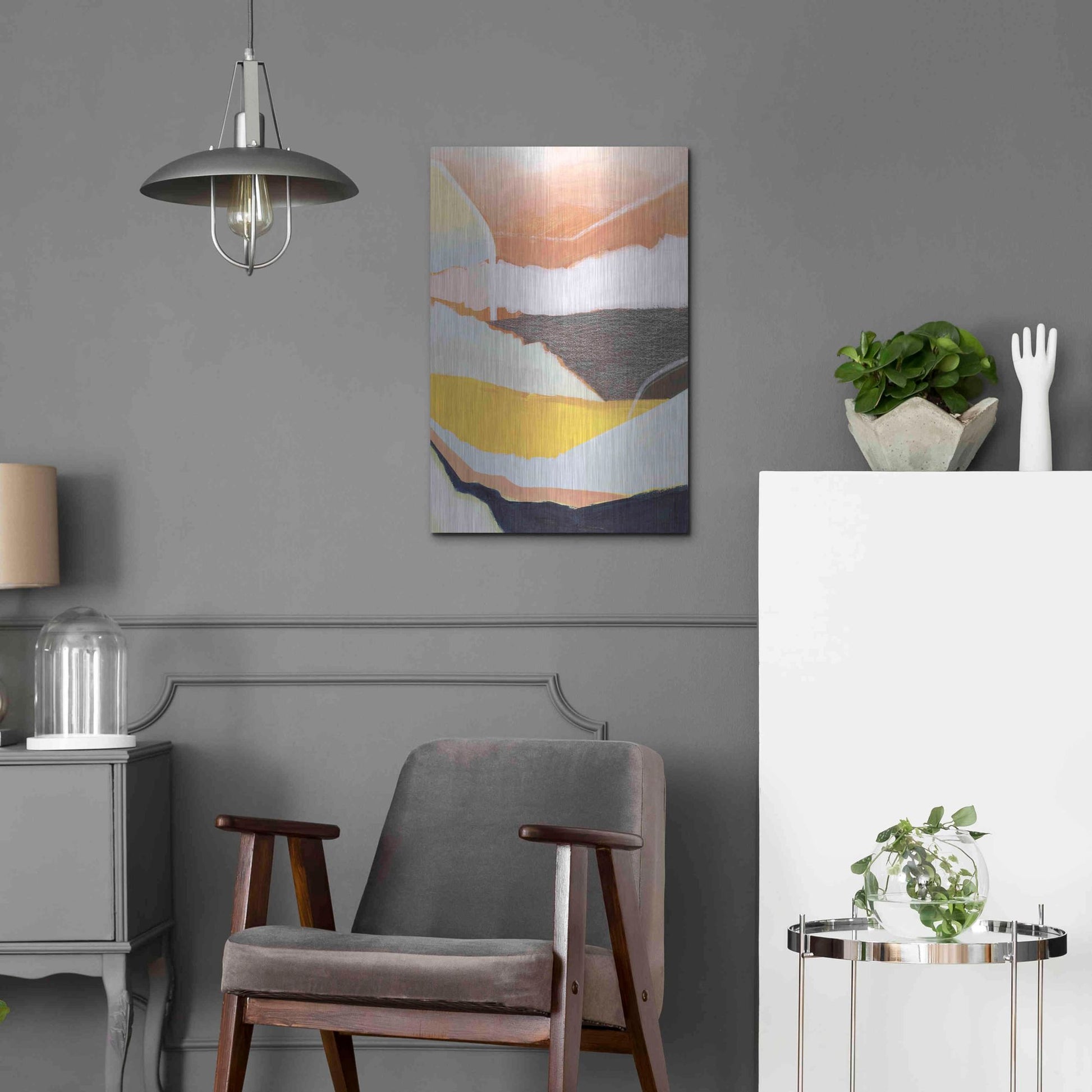 Luxe Metal Art 'Desert Candy II' by Grace Popp, Metal Wall Art,16x24