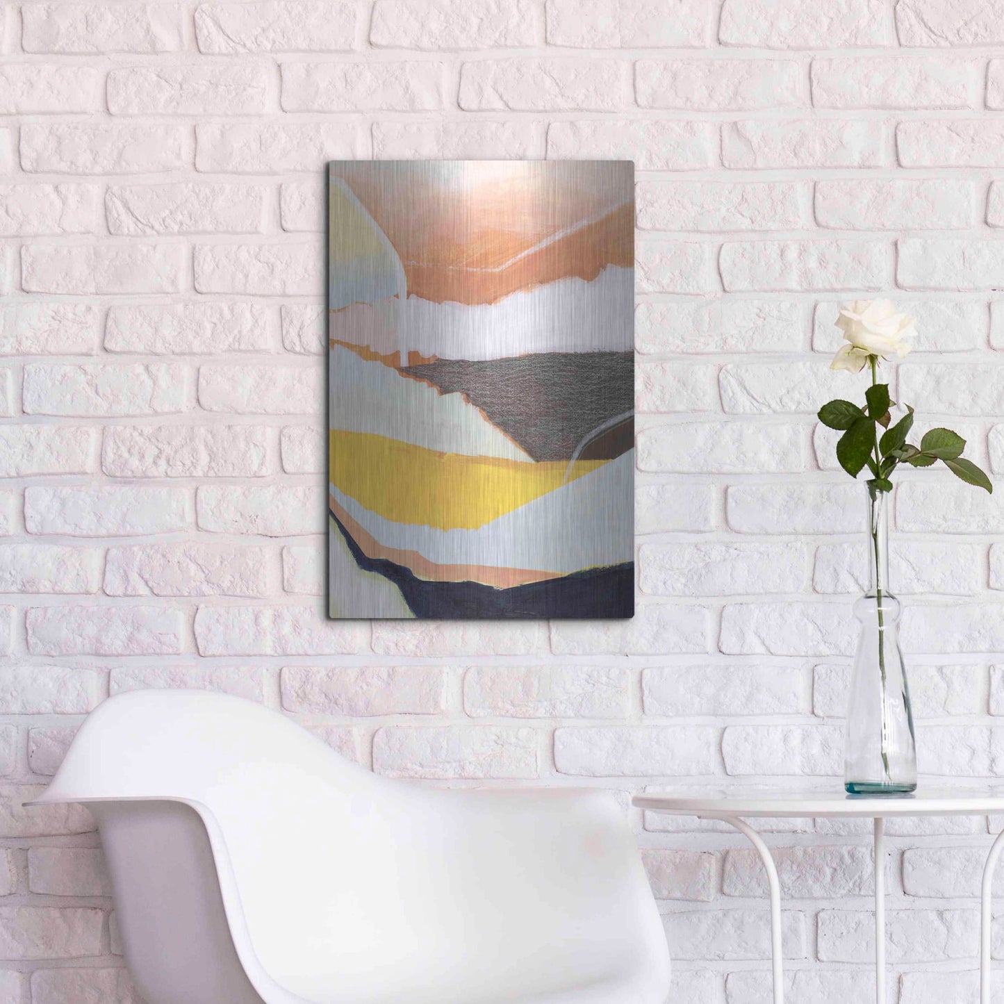 Luxe Metal Art 'Desert Candy II' by Grace Popp, Metal Wall Art,16x24