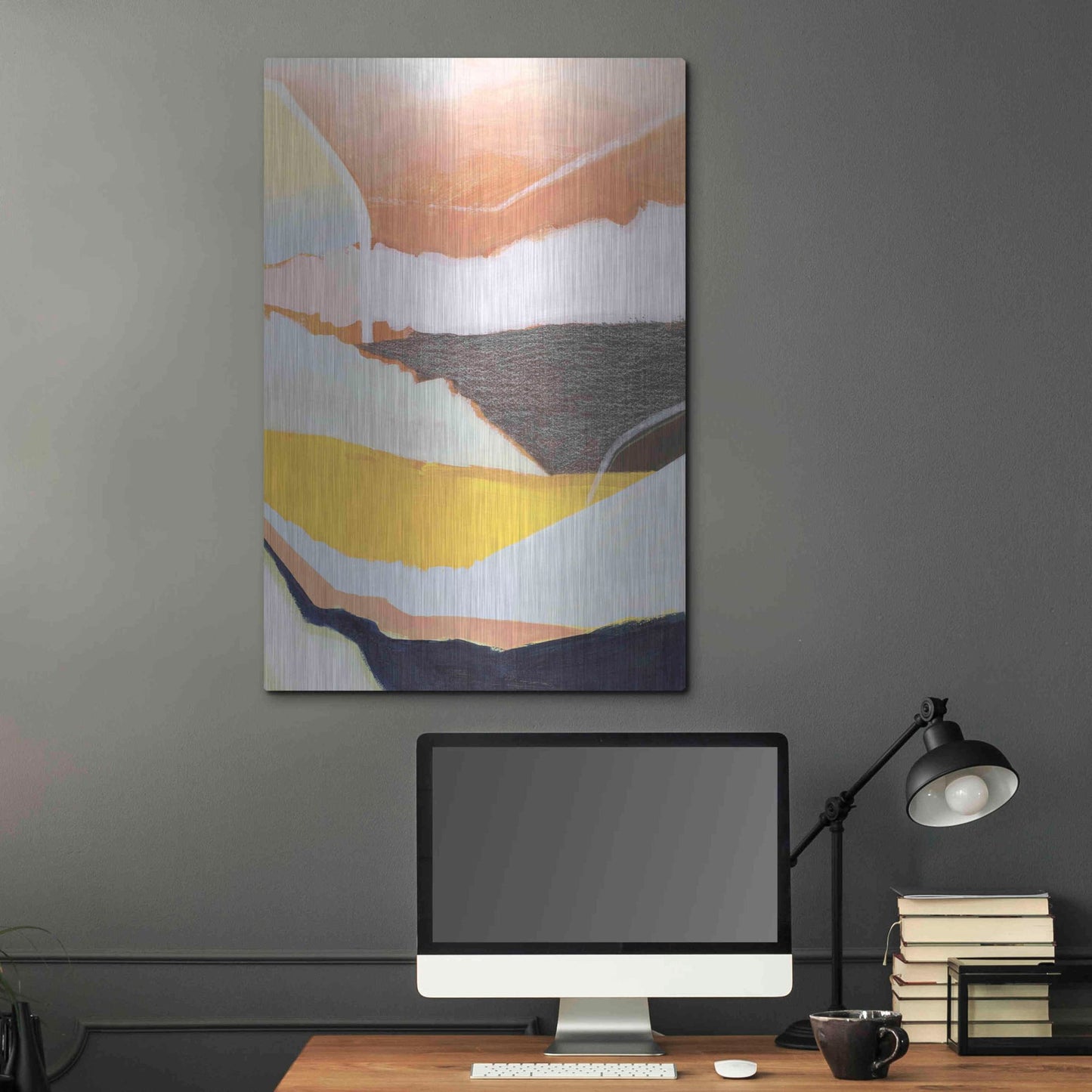 Luxe Metal Art 'Desert Candy II' by Grace Popp, Metal Wall Art,24x36