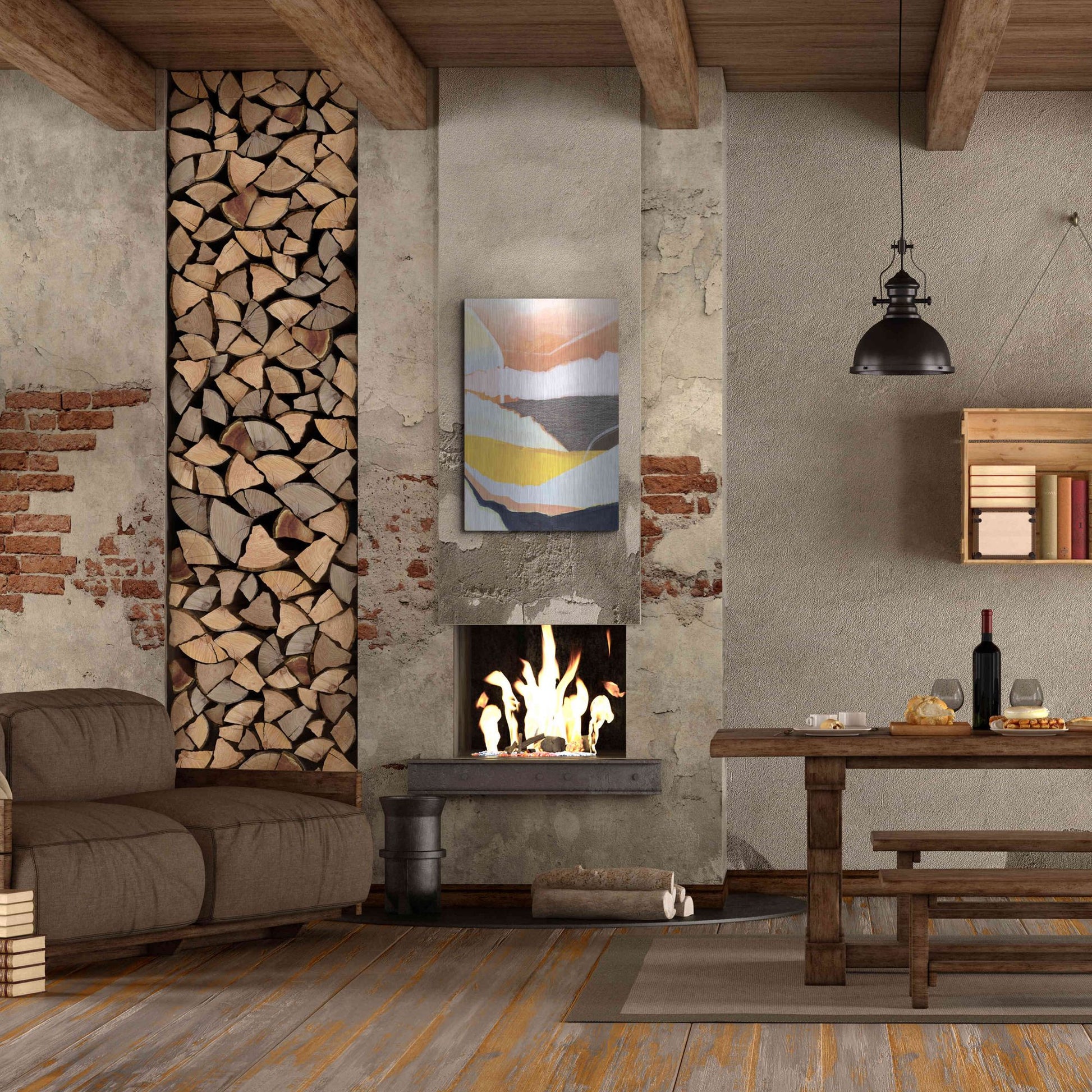 Luxe Metal Art 'Desert Candy II' by Grace Popp, Metal Wall Art,24x36