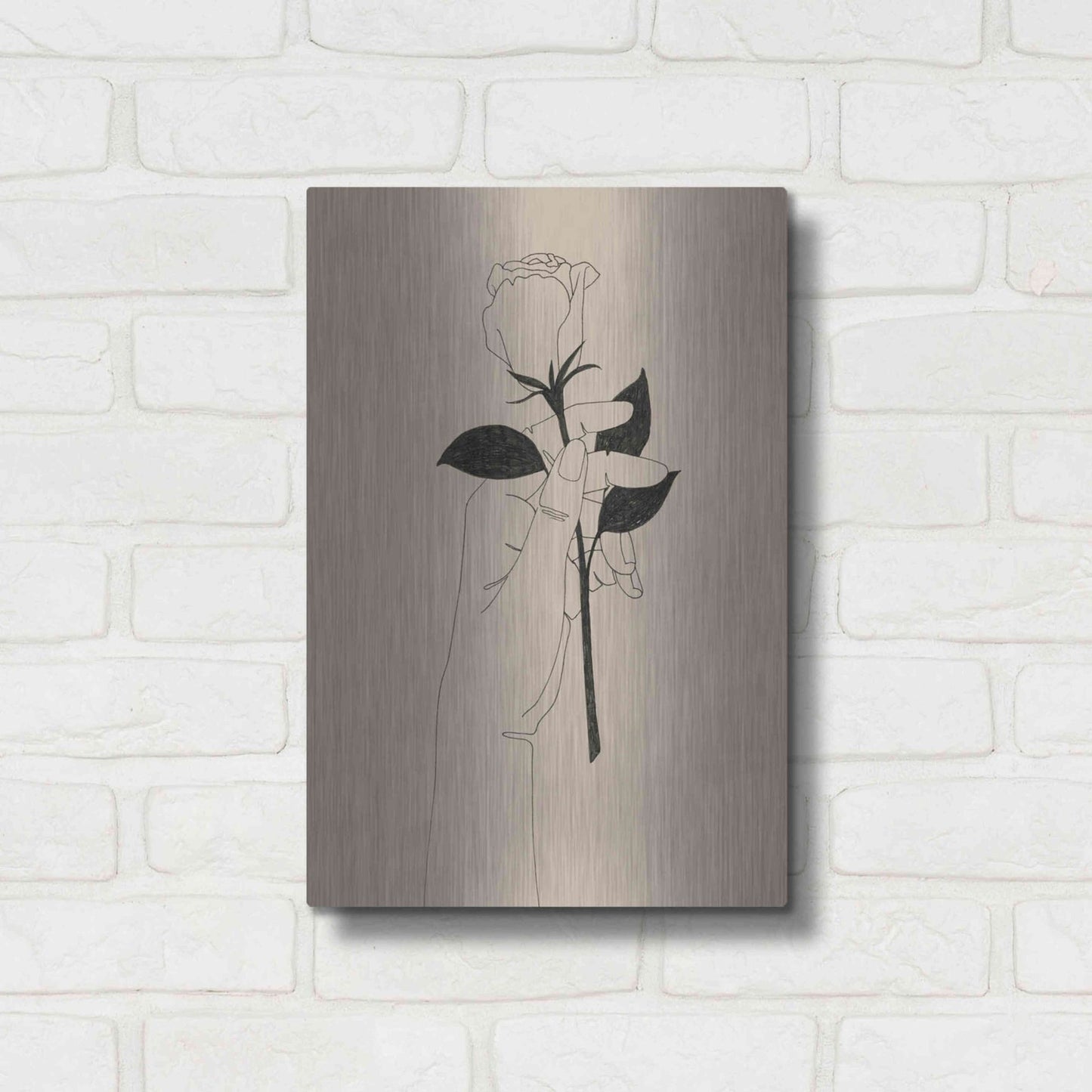 Luxe Metal Art 'You're the One I' by Grace Popp, Metal Wall Art,12x16