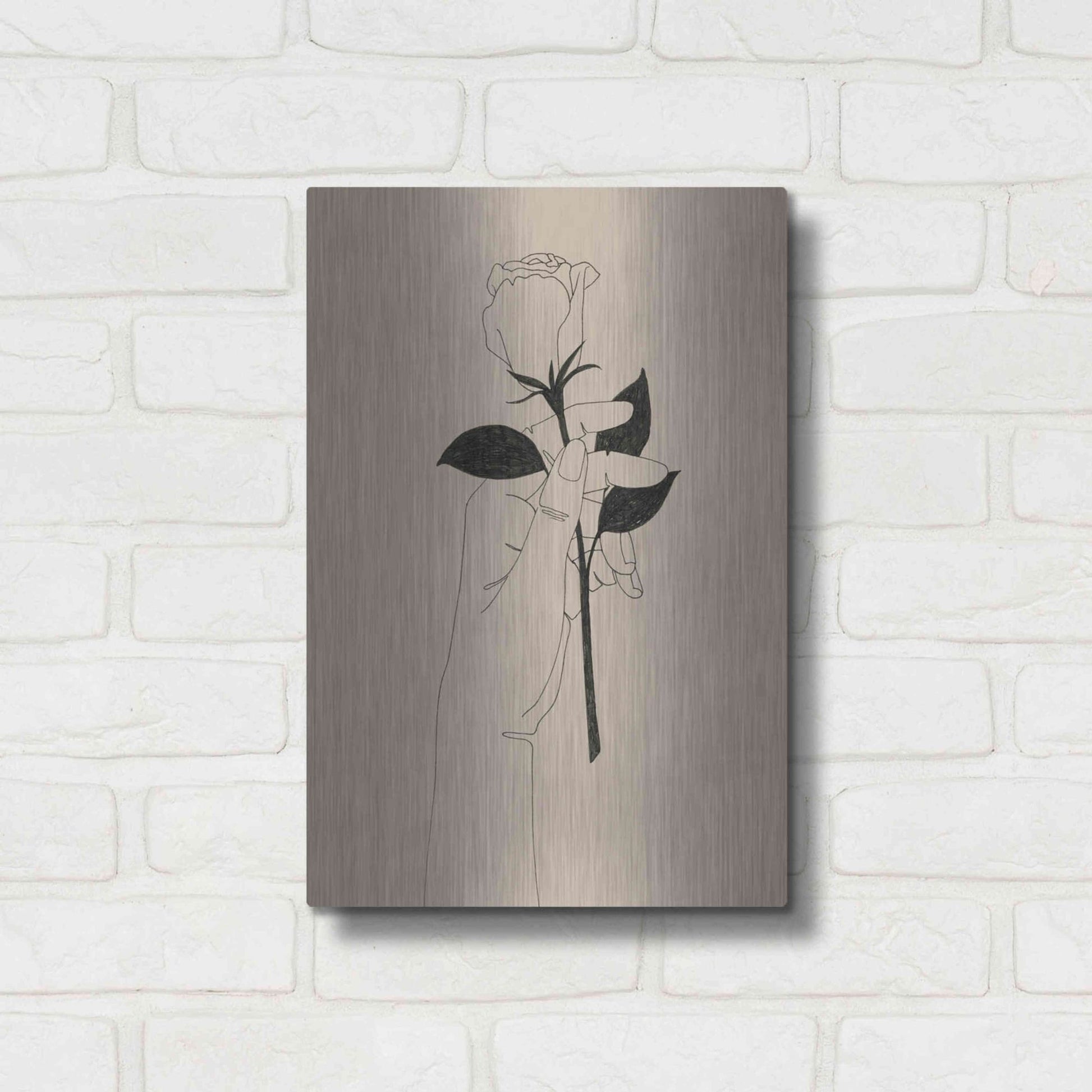 Luxe Metal Art 'You're the One I' by Grace Popp, Metal Wall Art,12x16