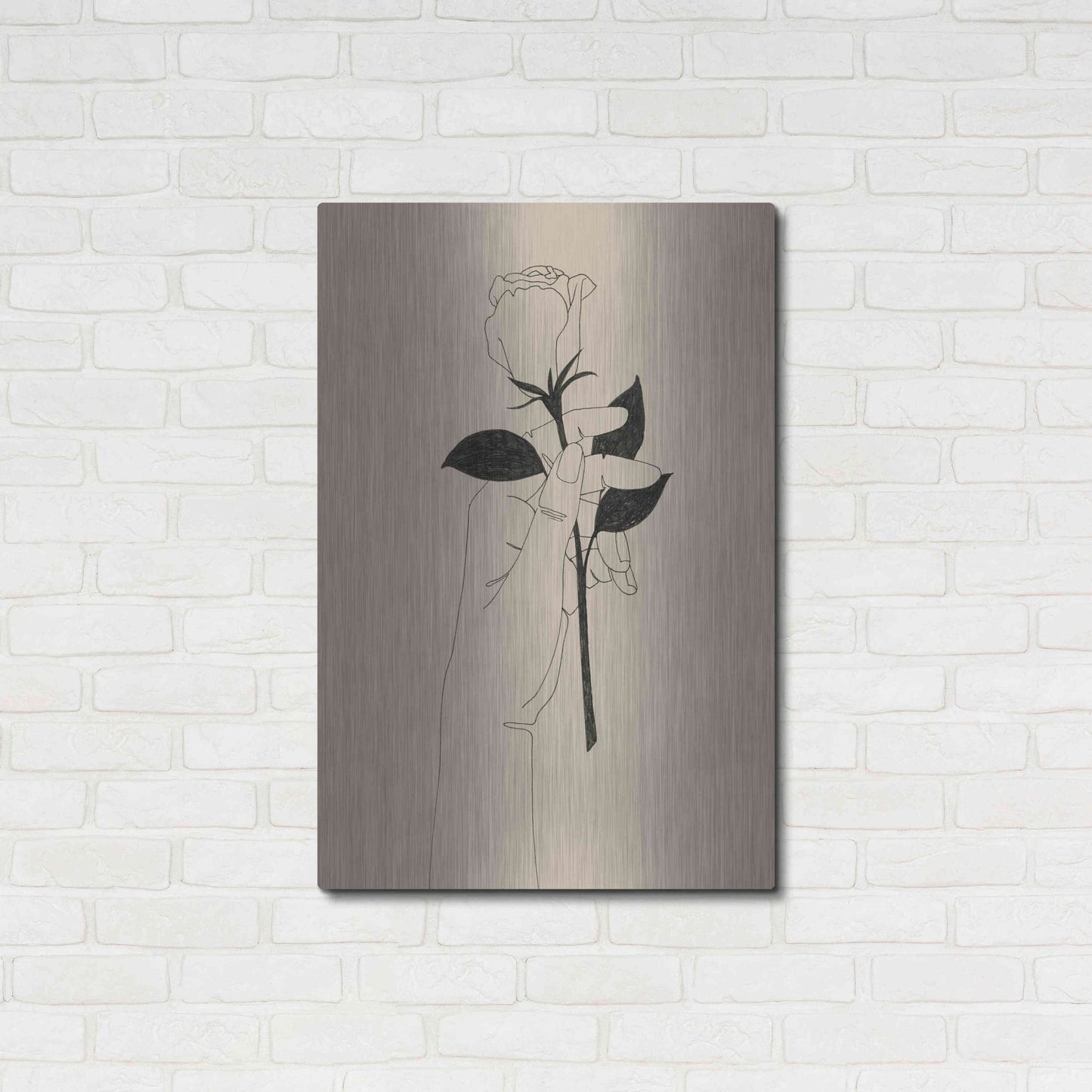 Luxe Metal Art 'You're the One I' by Grace Popp, Metal Wall Art,24x36