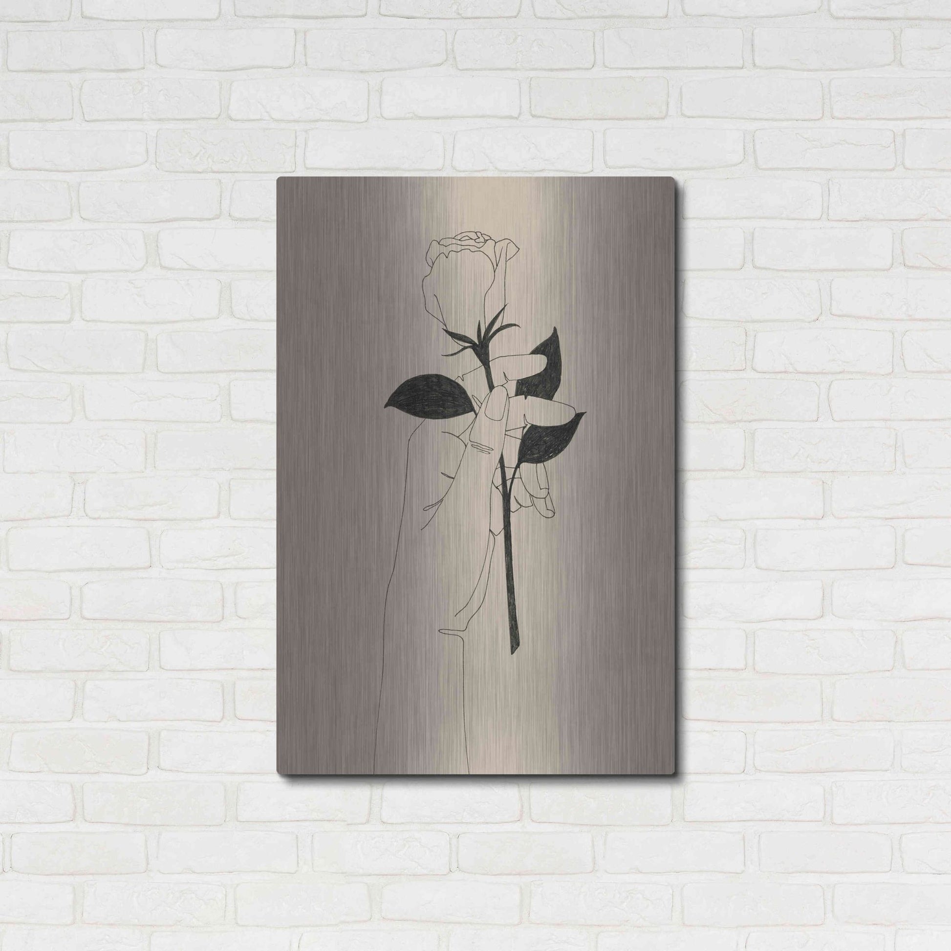 Luxe Metal Art 'You're the One I' by Grace Popp, Metal Wall Art,24x36