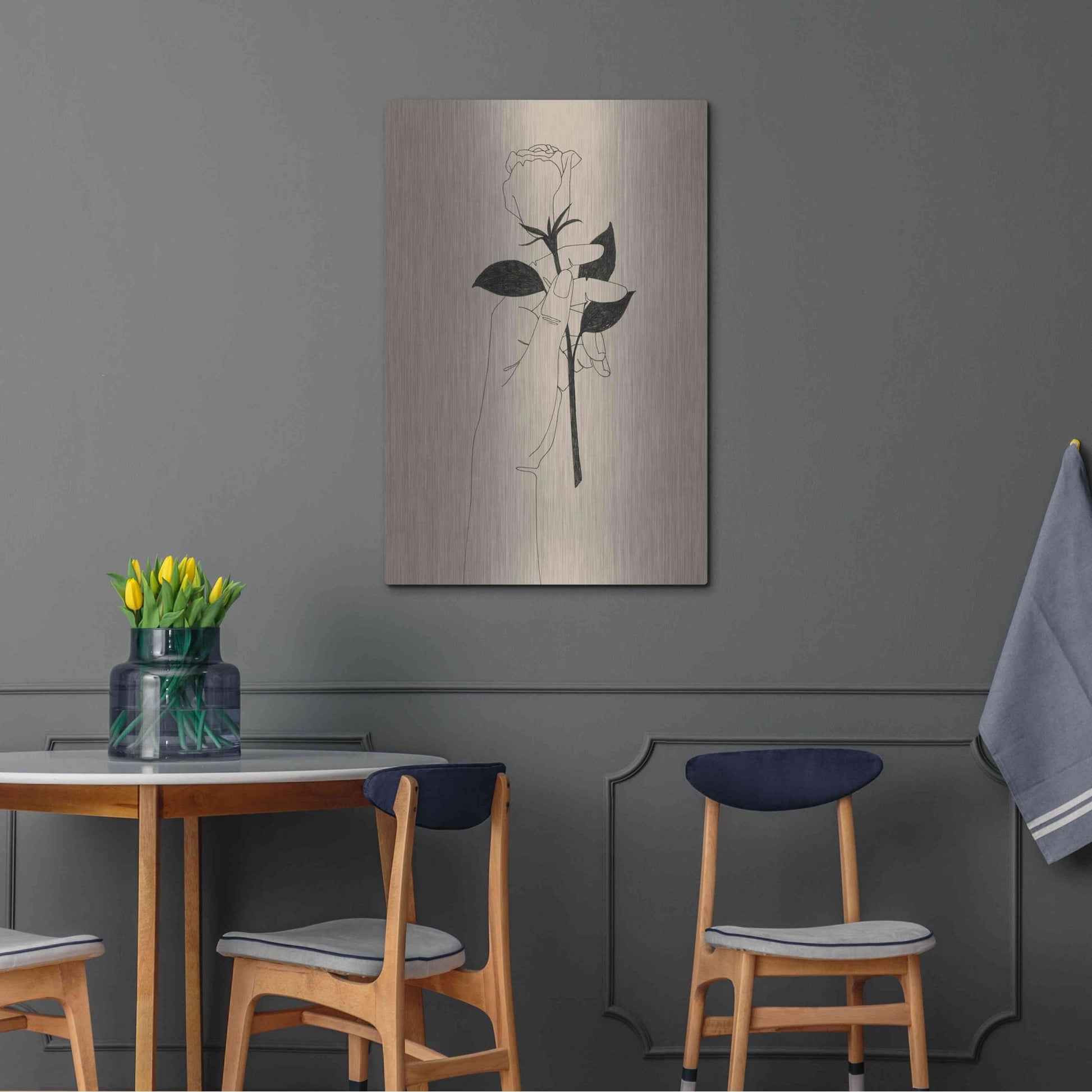 Luxe Metal Art 'You're the One I' by Grace Popp, Metal Wall Art,24x36