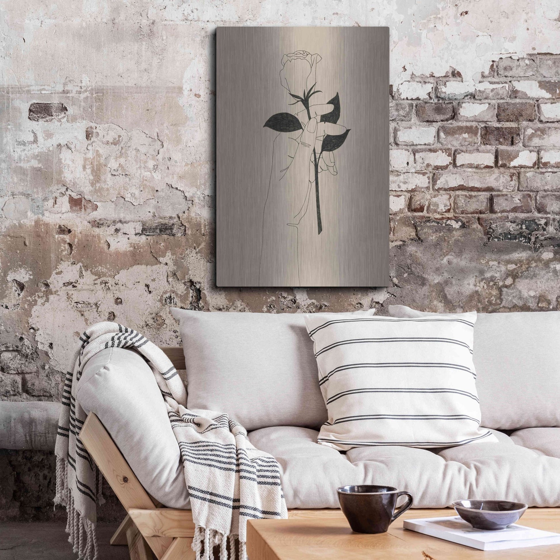 Luxe Metal Art 'You're the One I' by Grace Popp, Metal Wall Art,24x36