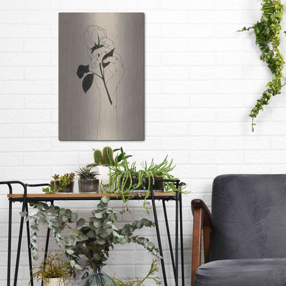 Luxe Metal Art 'You're the One II' by Grace Popp, Metal Wall Art,12x16