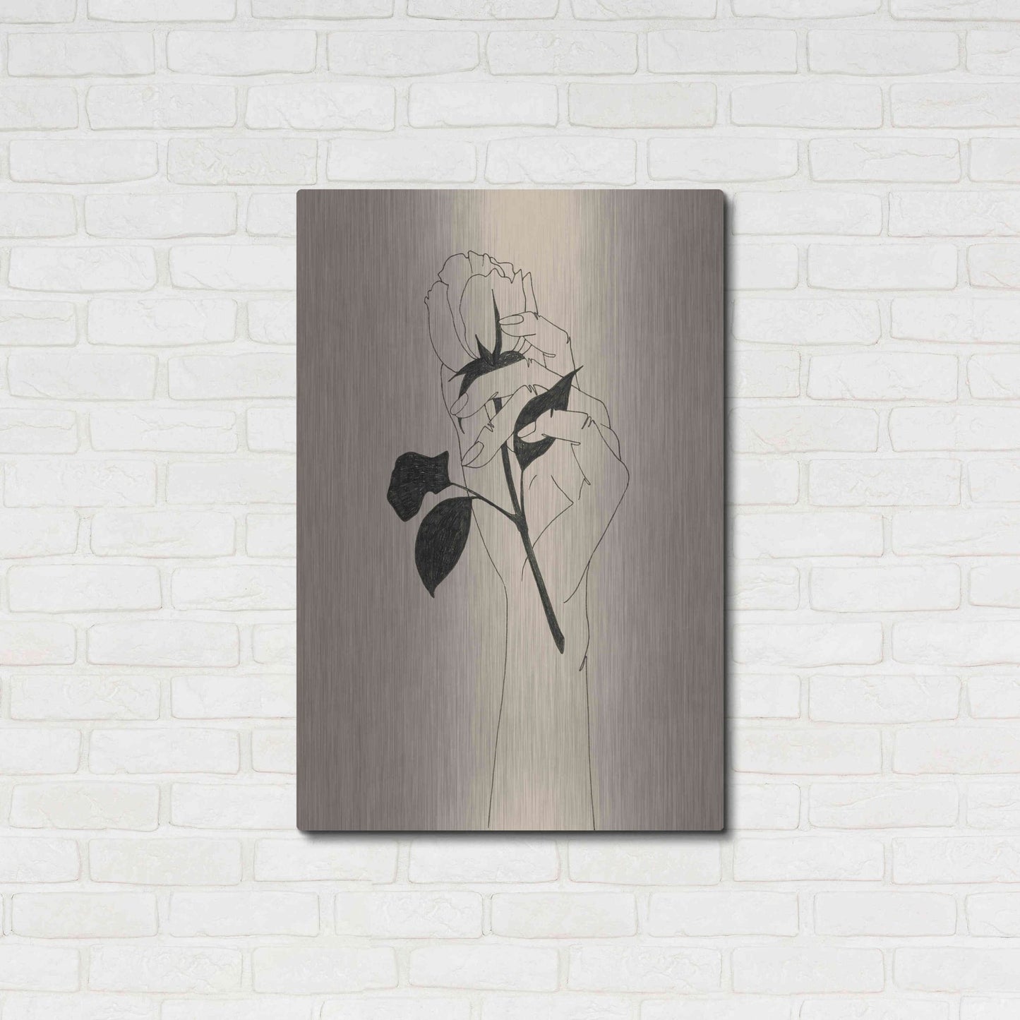 Luxe Metal Art 'You're the One II' by Grace Popp, Metal Wall Art,24x36