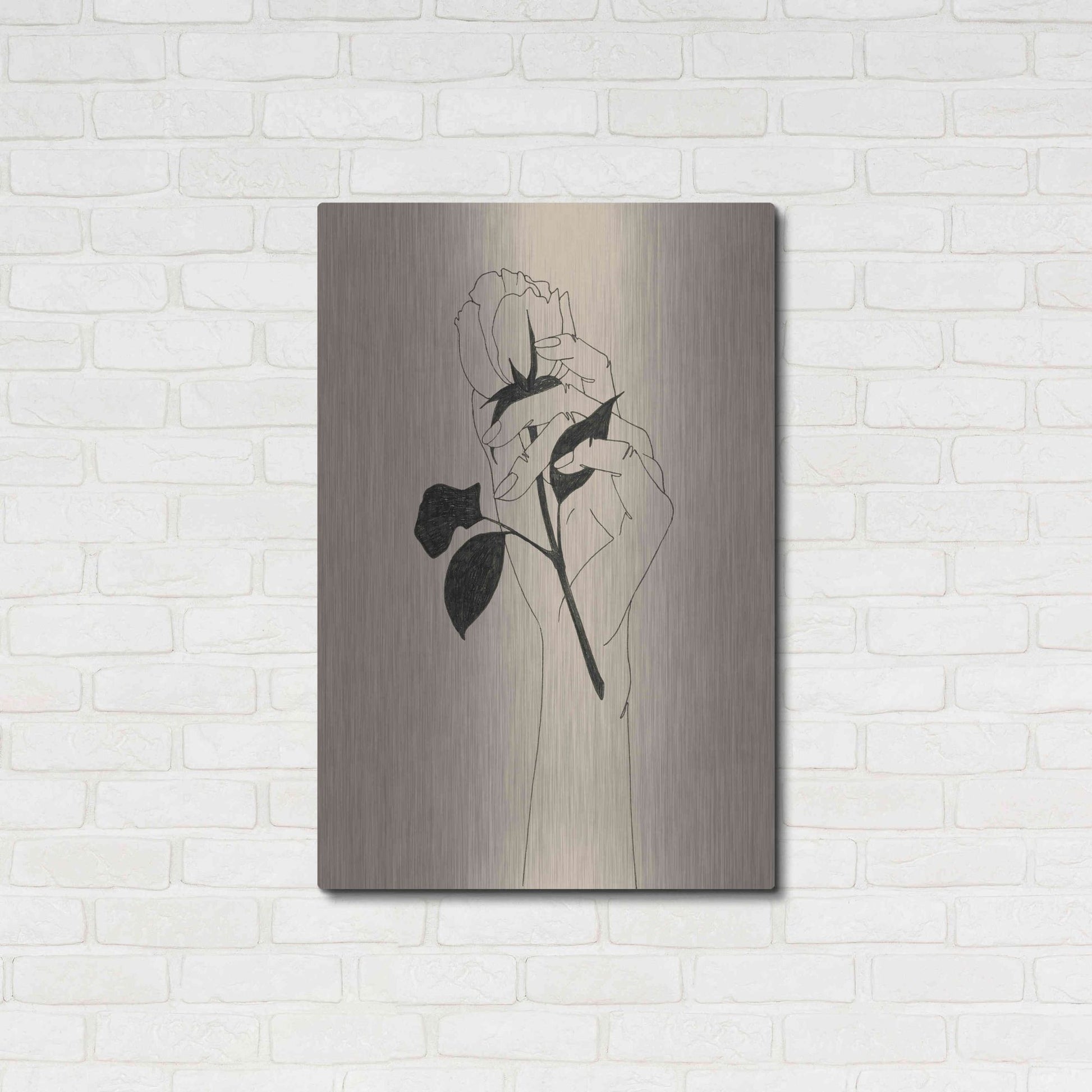 Luxe Metal Art 'You're the One II' by Grace Popp, Metal Wall Art,24x36