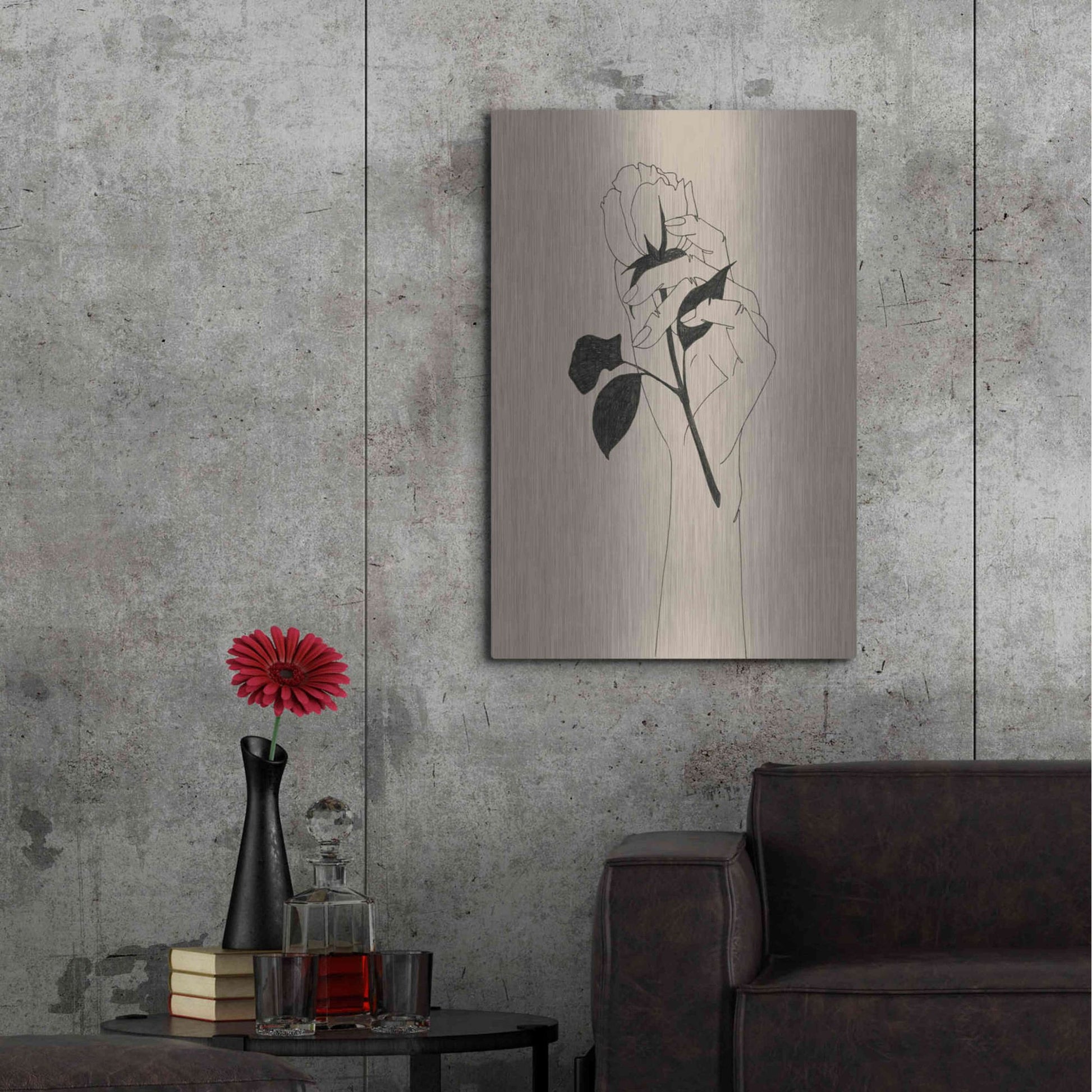 Luxe Metal Art 'You're the One II' by Grace Popp, Metal Wall Art,24x36