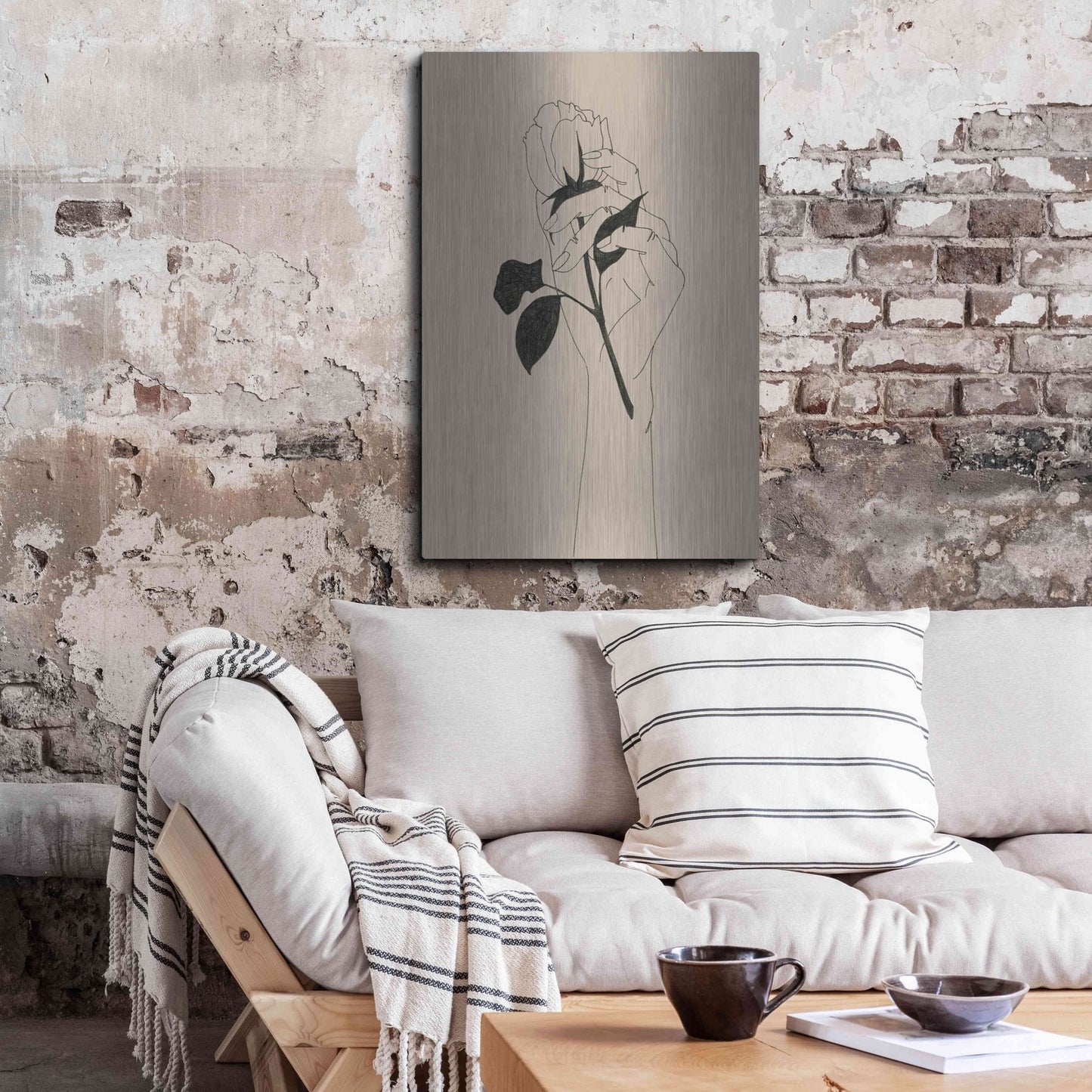 Luxe Metal Art 'You're the One II' by Grace Popp, Metal Wall Art,24x36