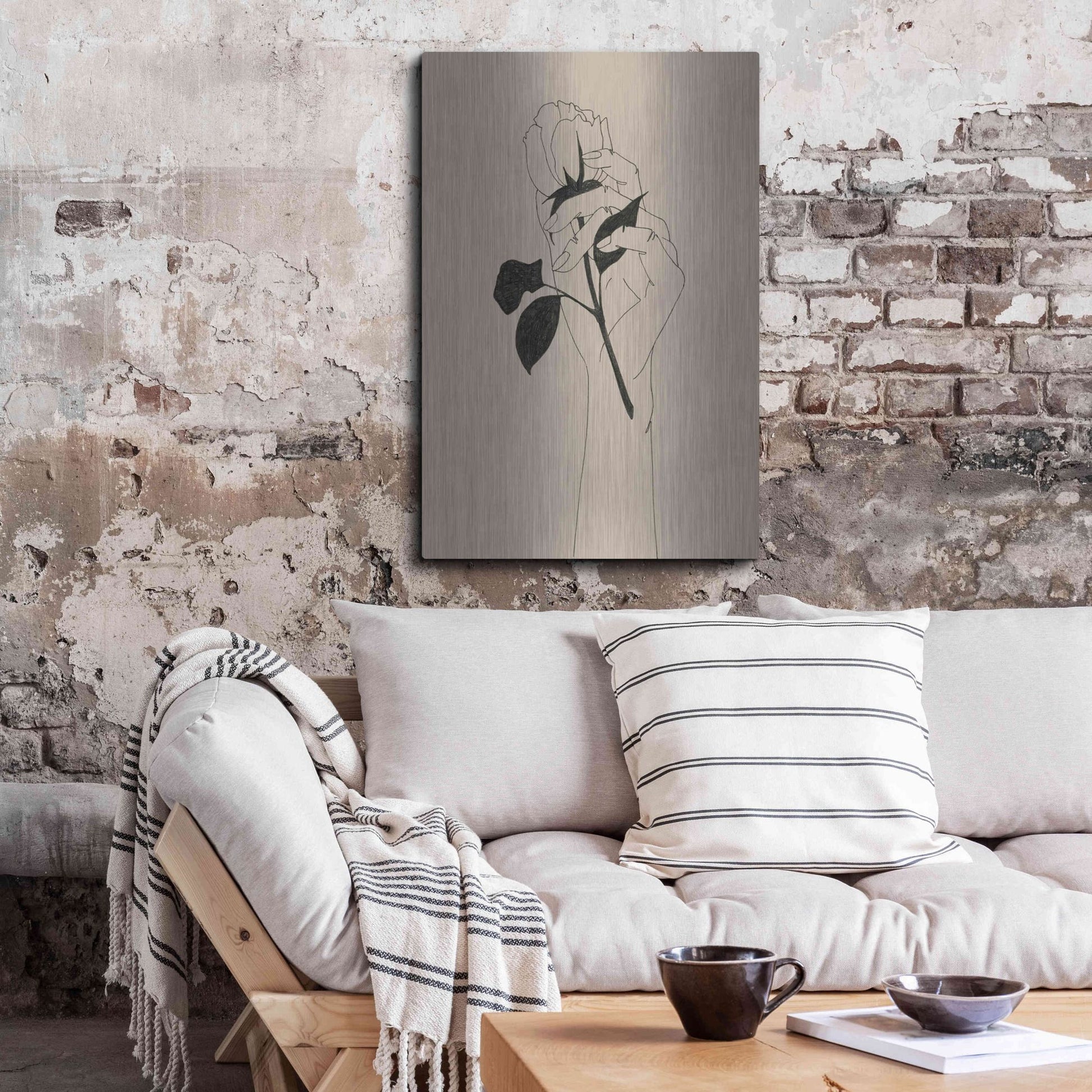 Luxe Metal Art 'You're the One II' by Grace Popp, Metal Wall Art,24x36