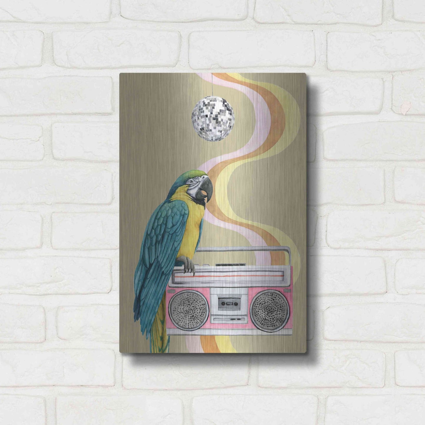 Luxe Metal Art 'High Rollers Collection B' by Grace Popp, Metal Wall Art,12x16