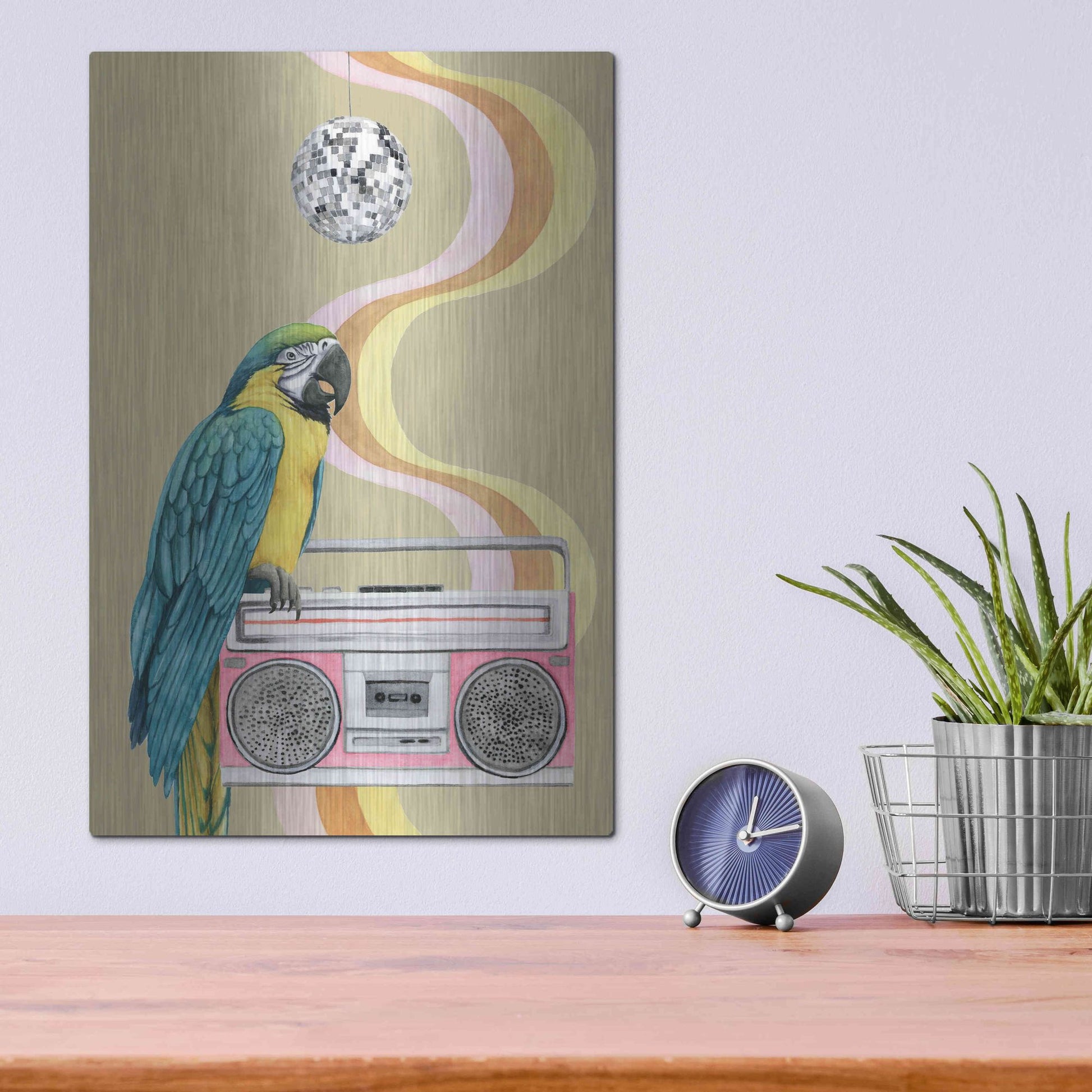 Luxe Metal Art 'High Rollers Collection B' by Grace Popp, Metal Wall Art,12x16
