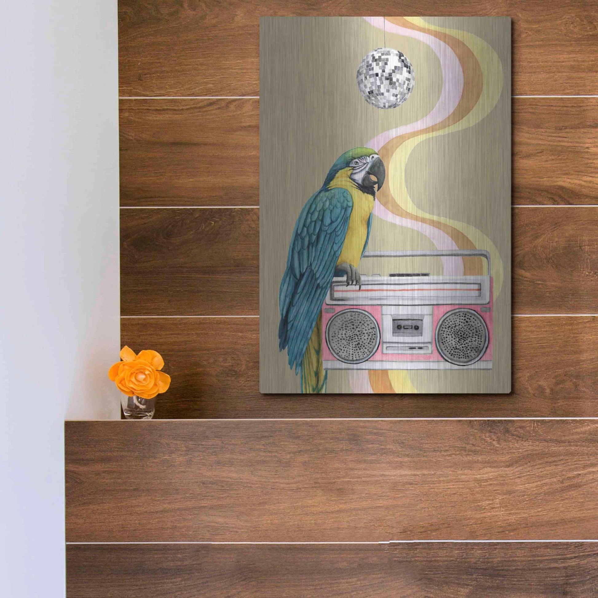 Luxe Metal Art 'High Rollers Collection B' by Grace Popp, Metal Wall Art,12x16