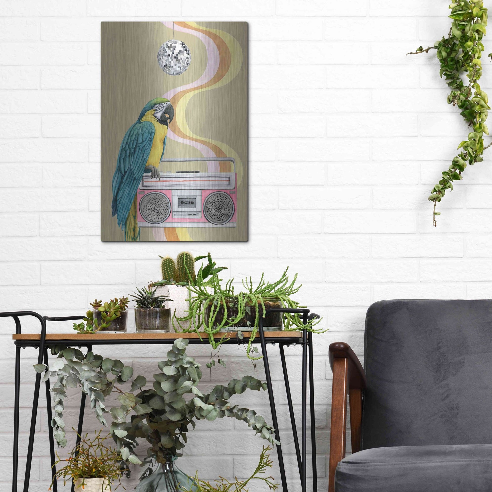 Luxe Metal Art 'High Rollers Collection B' by Grace Popp, Metal Wall Art,12x16