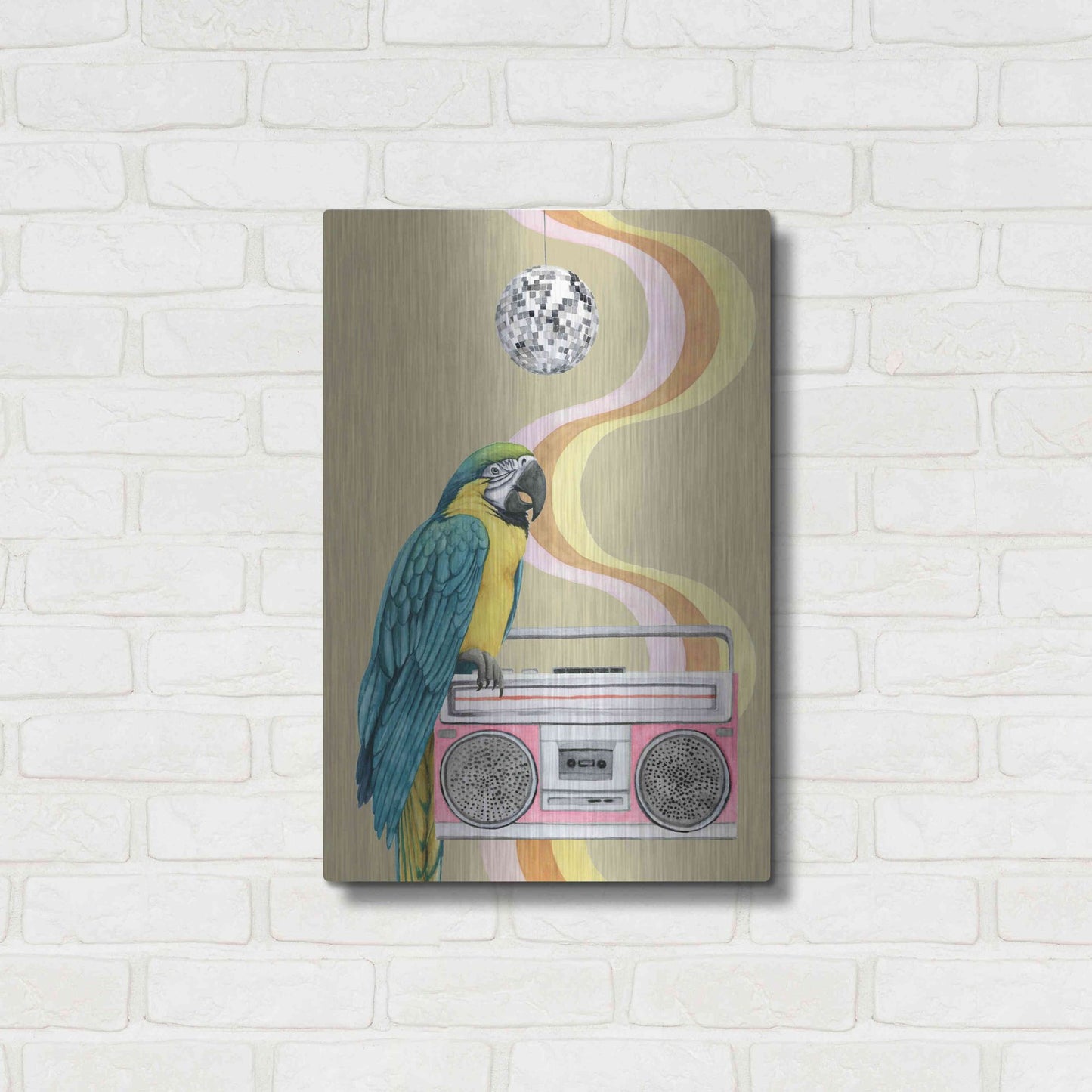 Luxe Metal Art 'High Rollers Collection B' by Grace Popp, Metal Wall Art,16x24