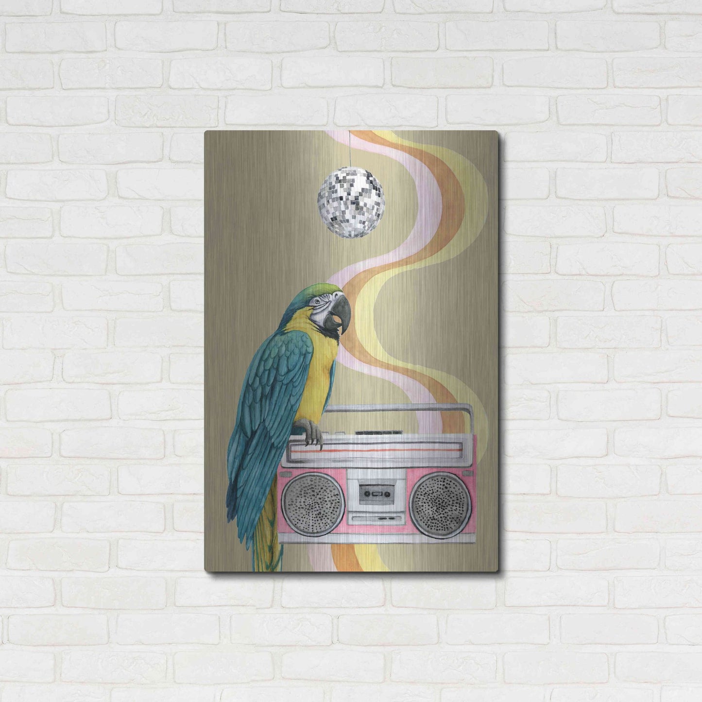 Luxe Metal Art 'High Rollers Collection B' by Grace Popp, Metal Wall Art,24x36