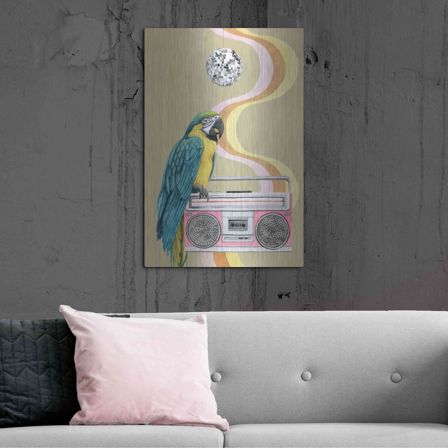 Luxe Metal Art 'High Rollers Collection B' by Grace Popp, Metal Wall Art,24x36