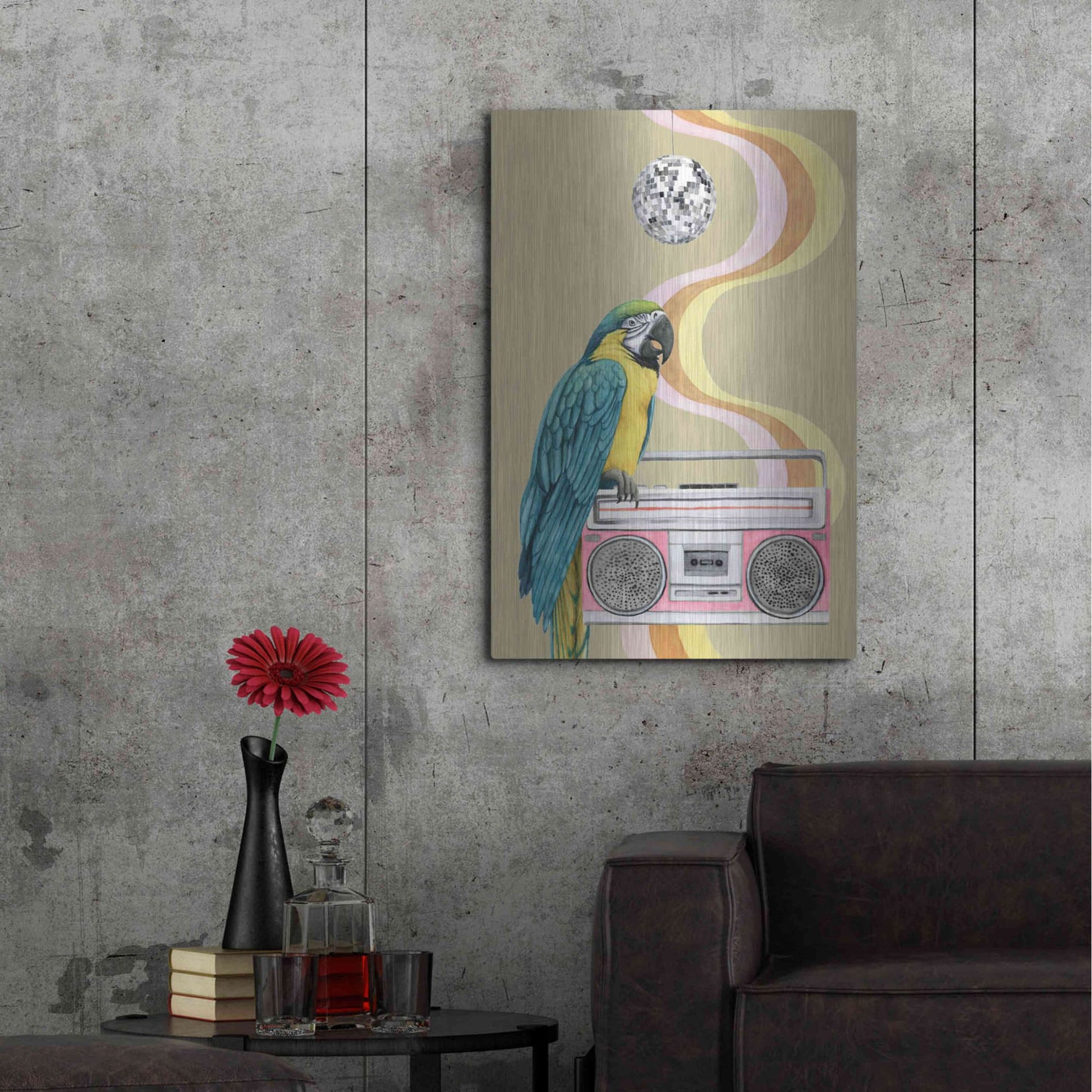 Luxe Metal Art 'High Rollers Collection B' by Grace Popp, Metal Wall Art,24x36