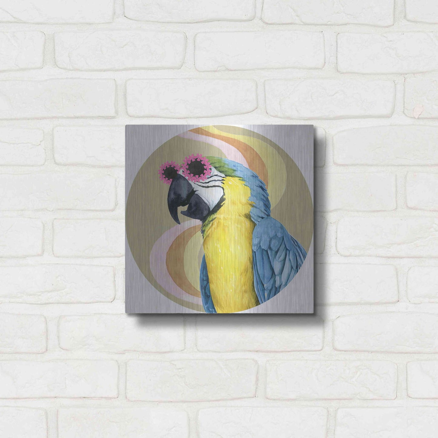 Luxe Metal Art 'High Rollers Collection C' by Grace Popp, Metal Wall Art,12x12