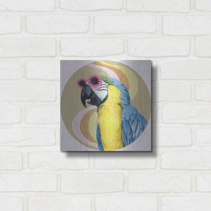 Luxe Metal Art 'High Rollers Collection C' by Grace Popp, Metal Wall Art,12x12