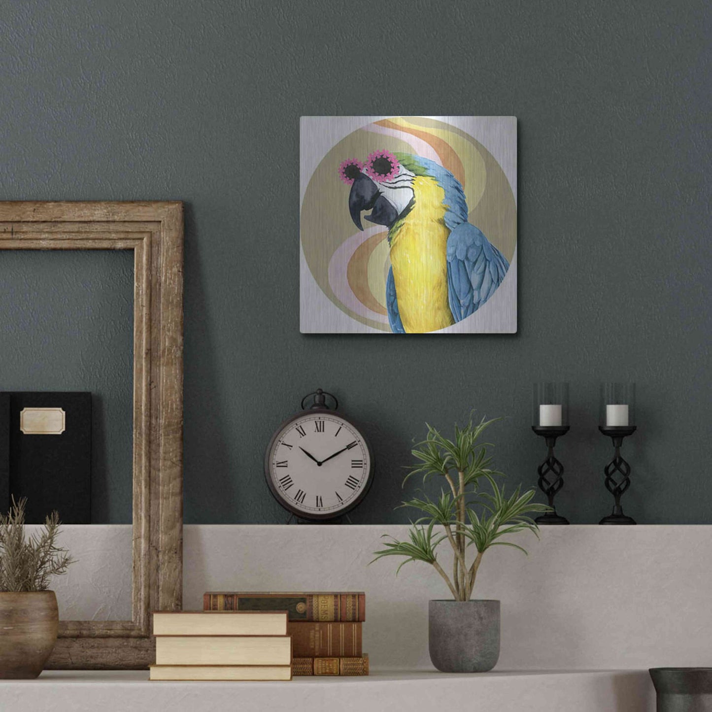 Luxe Metal Art 'High Rollers Collection C' by Grace Popp, Metal Wall Art,12x12