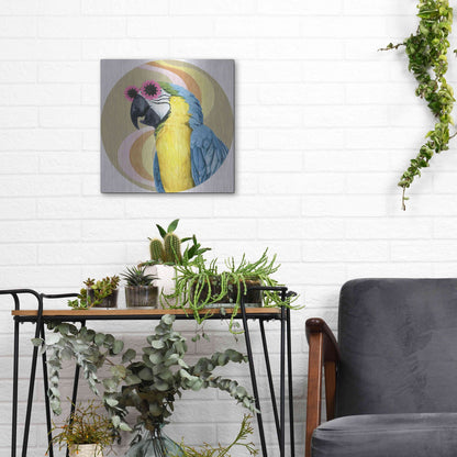 Luxe Metal Art 'High Rollers Collection C' by Grace Popp, Metal Wall Art,12x12