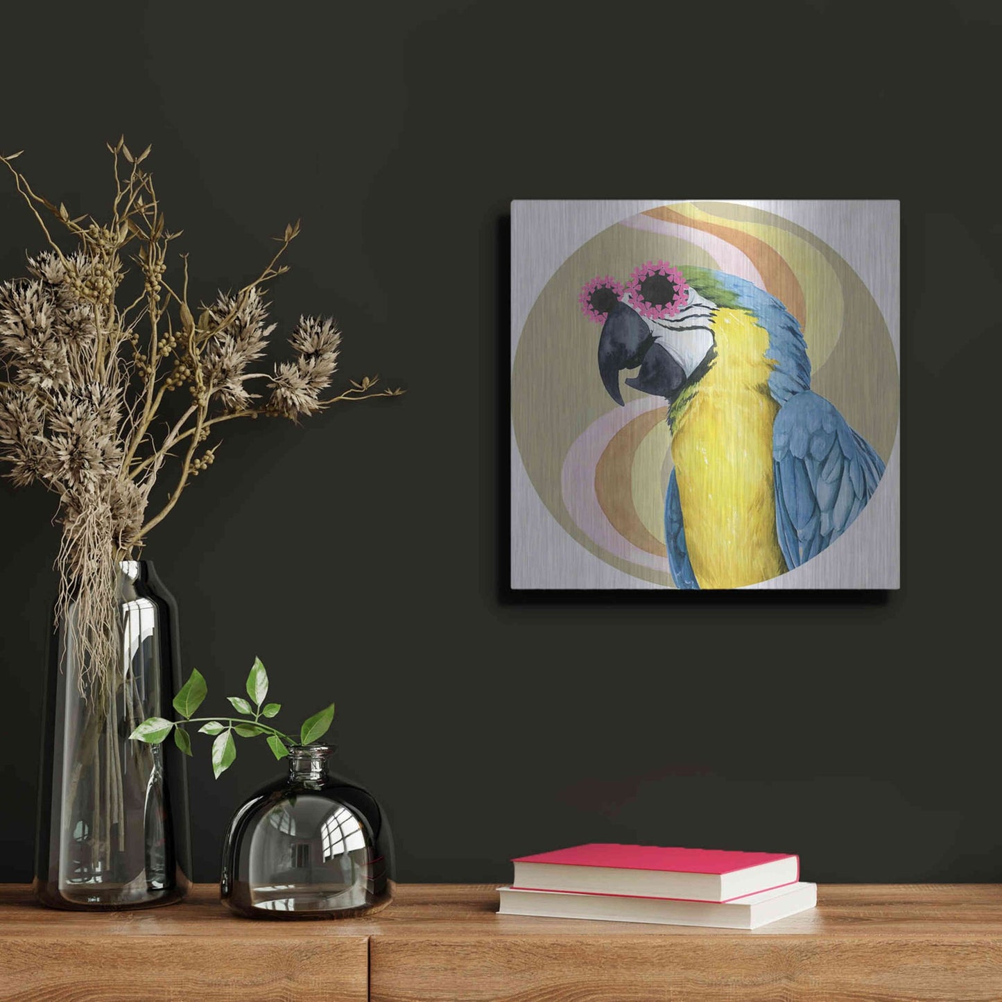 Luxe Metal Art 'High Rollers Collection C' by Grace Popp, Metal Wall Art,12x12