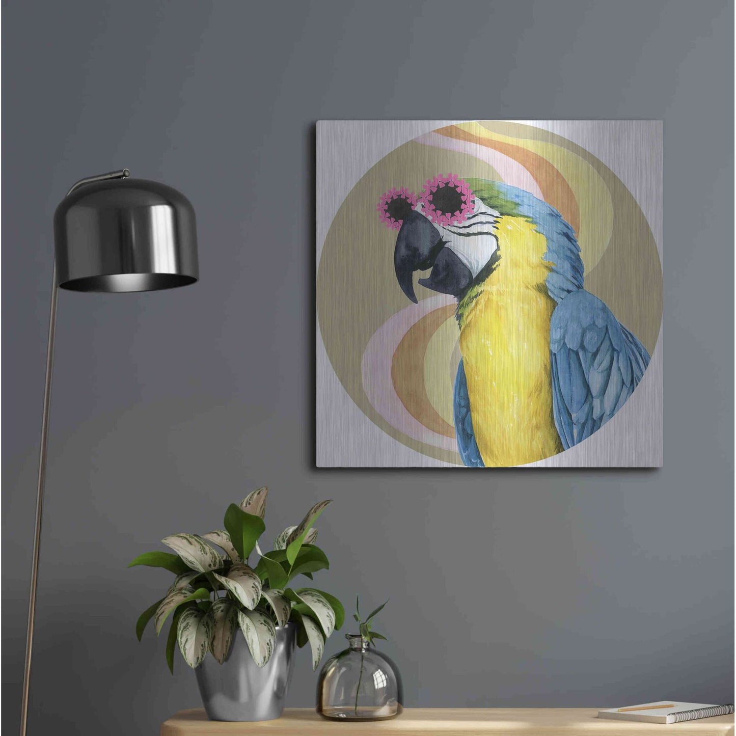 Luxe Metal Art 'High Rollers Collection C' by Grace Popp, Metal Wall Art,24x24
