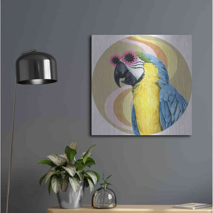 Luxe Metal Art 'High Rollers Collection C' by Grace Popp, Metal Wall Art,24x24