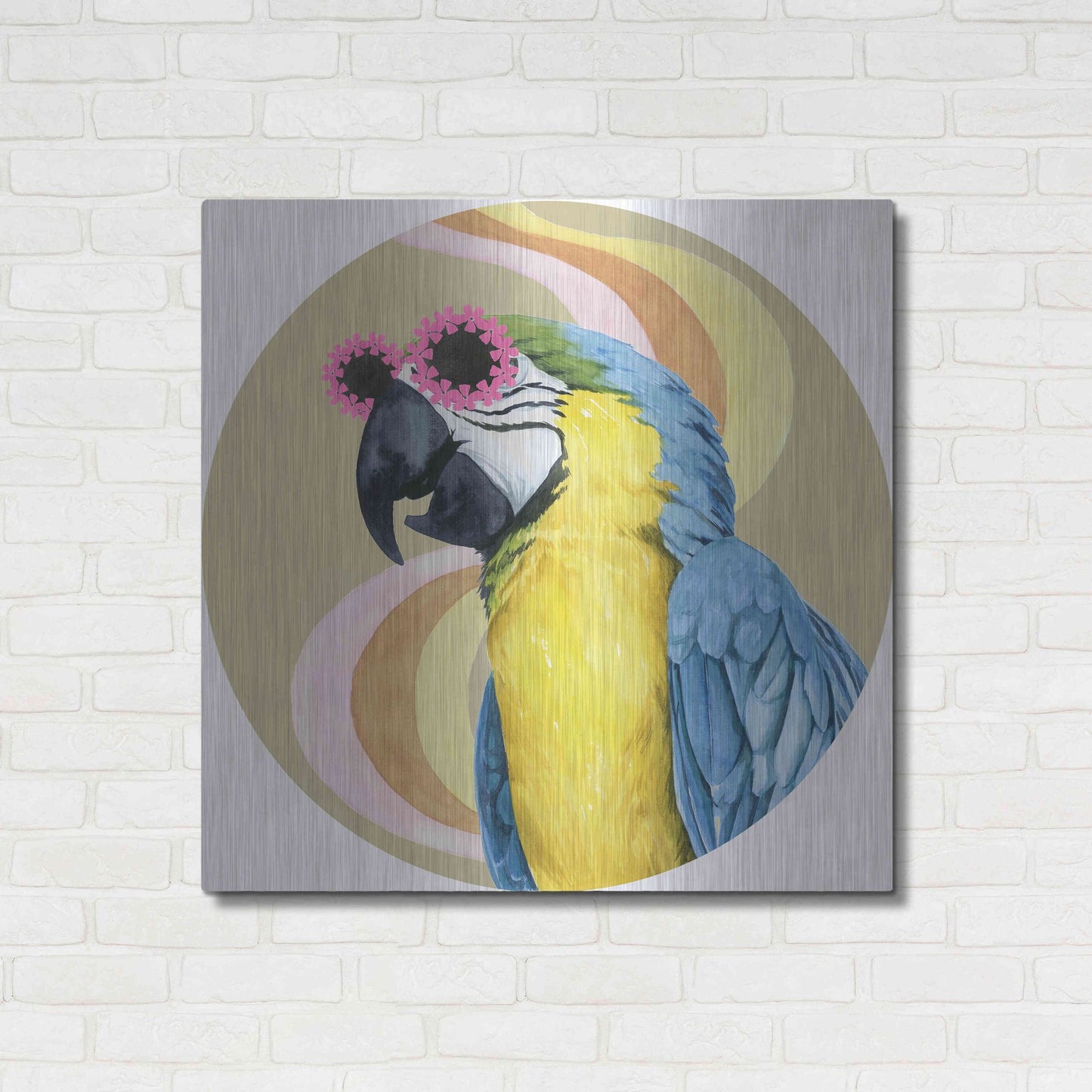 Luxe Metal Art 'High Rollers Collection C' by Grace Popp, Metal Wall Art,36x36