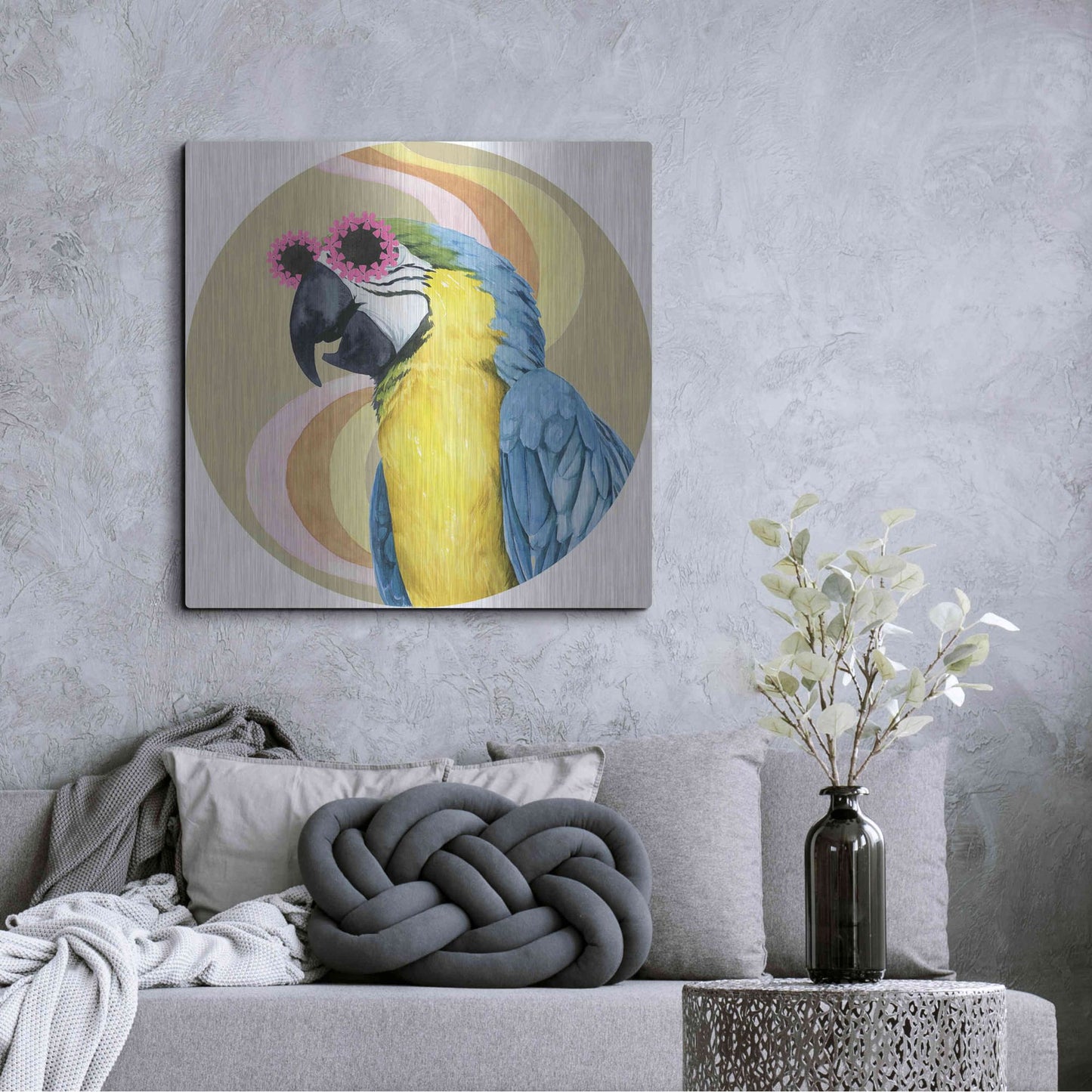 Luxe Metal Art 'High Rollers Collection C' by Grace Popp, Metal Wall Art,36x36