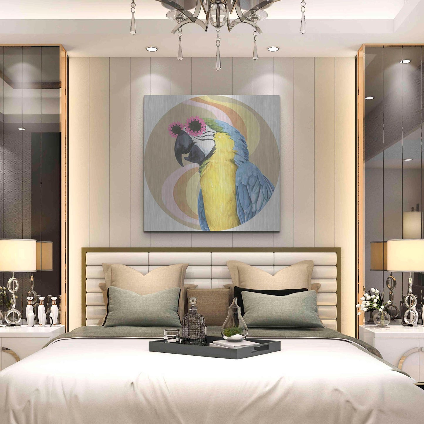 Luxe Metal Art 'High Rollers Collection C' by Grace Popp, Metal Wall Art,36x36
