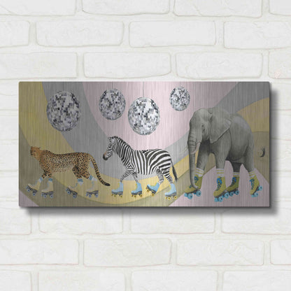 Luxe Metal Art 'High Rollers Collection D' by Grace Popp, Metal Wall Art,24x12