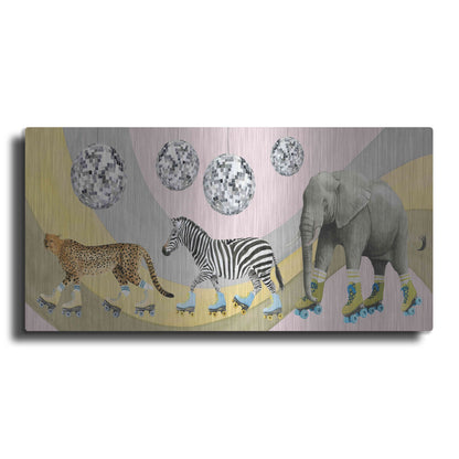 Luxe Metal Art 'High Rollers Collection D' by Grace Popp, Metal Wall Art,24x12