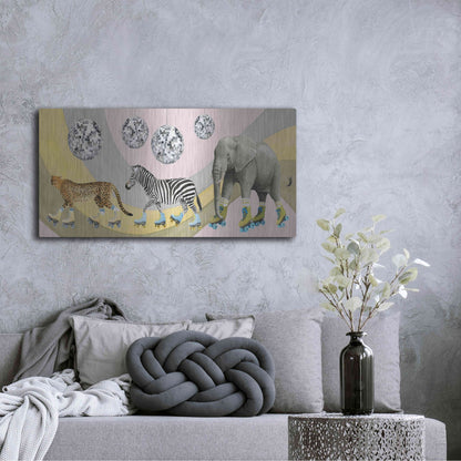 Luxe Metal Art 'High Rollers Collection D' by Grace Popp, Metal Wall Art,48x24