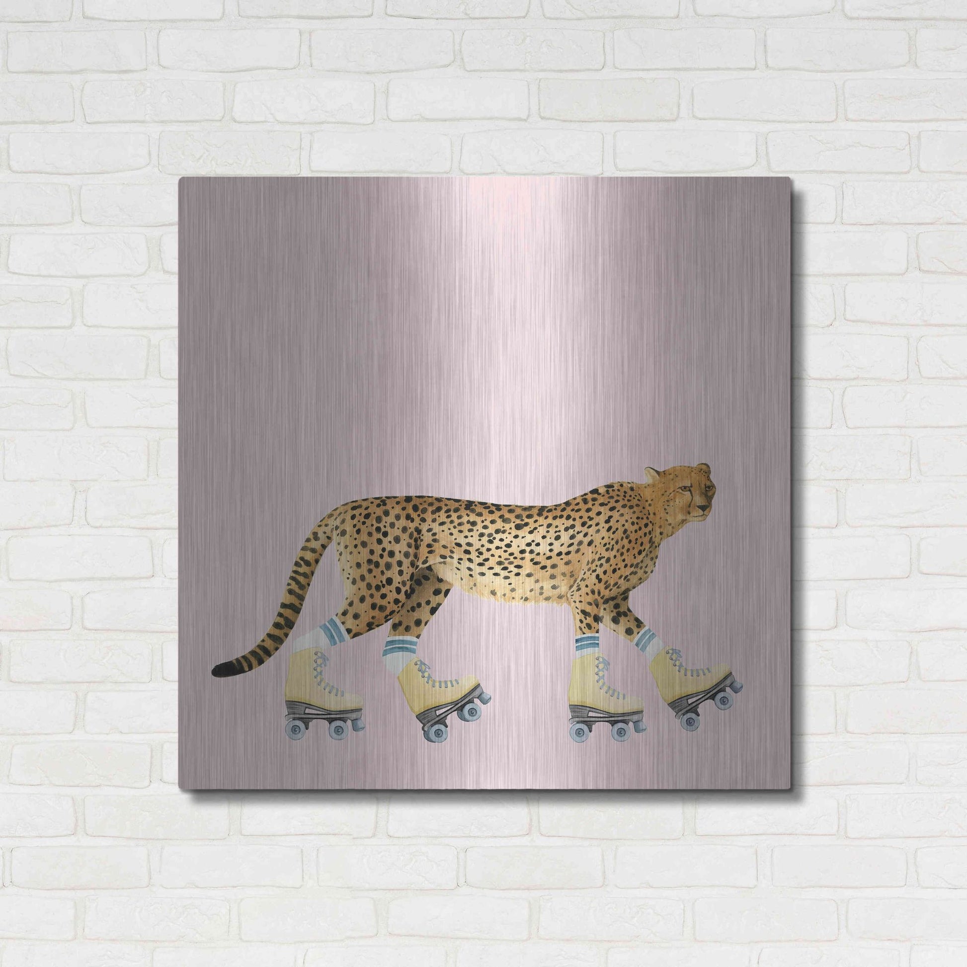 Luxe Metal Art 'High Rollers II' by Grace Popp, Metal Wall Art,36x36