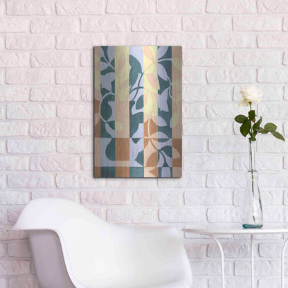 Luxe Metal Art 'Checkered Cutting II' by Grace Popp, Metal Wall Art,16x24