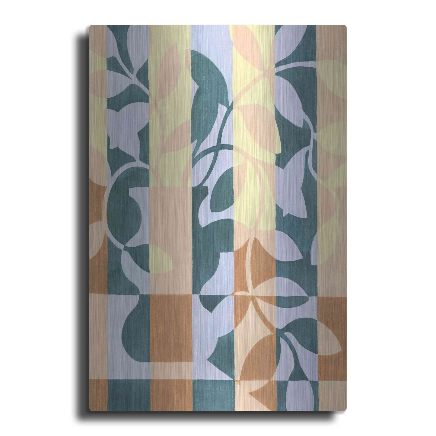 Luxe Metal Art 'Checkered Cutting II' by Grace Popp, Metal Wall Art