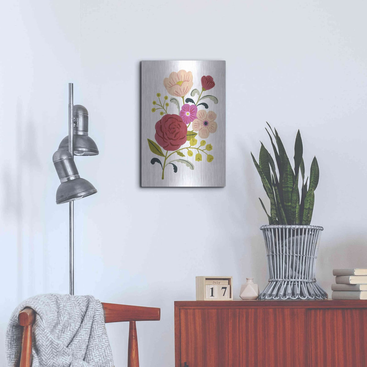 'Simple Flora I' by Victoria Barnes – Metal Wall Art, 16x24 room view