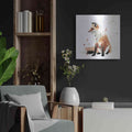 'Watercolor Fox I' by Victoria Barnes – Metal Wall Art, 24x24 room view