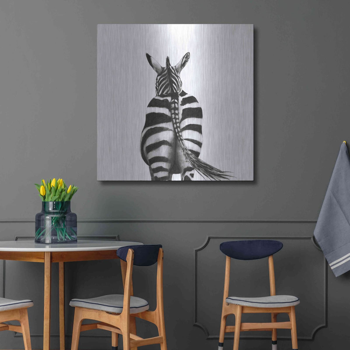 'Back Up Plan I' by Victoria Barnes – Metal Wall Art, 36x36 room view