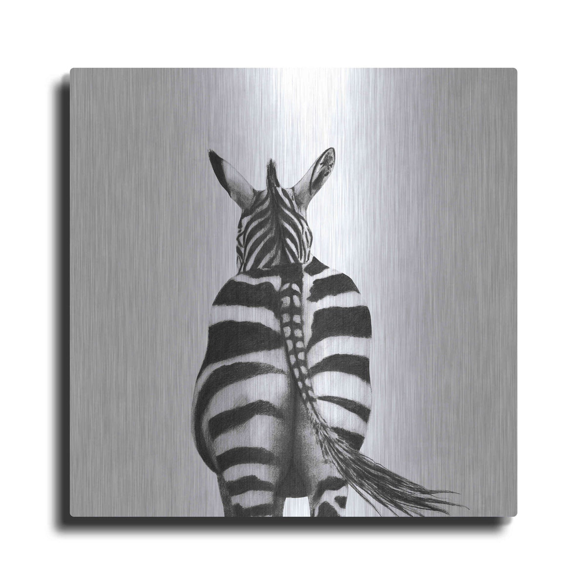Luxe Metal Art 'Back Up Plan I' by Victoria Barnes, Metal Wall Art