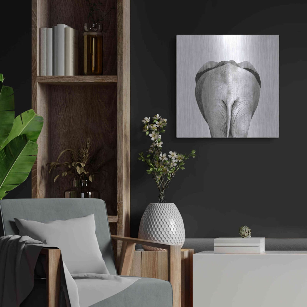 'Back Up Plan II' by Victoria Barnes – Metal Wall Art, 24x24 room view